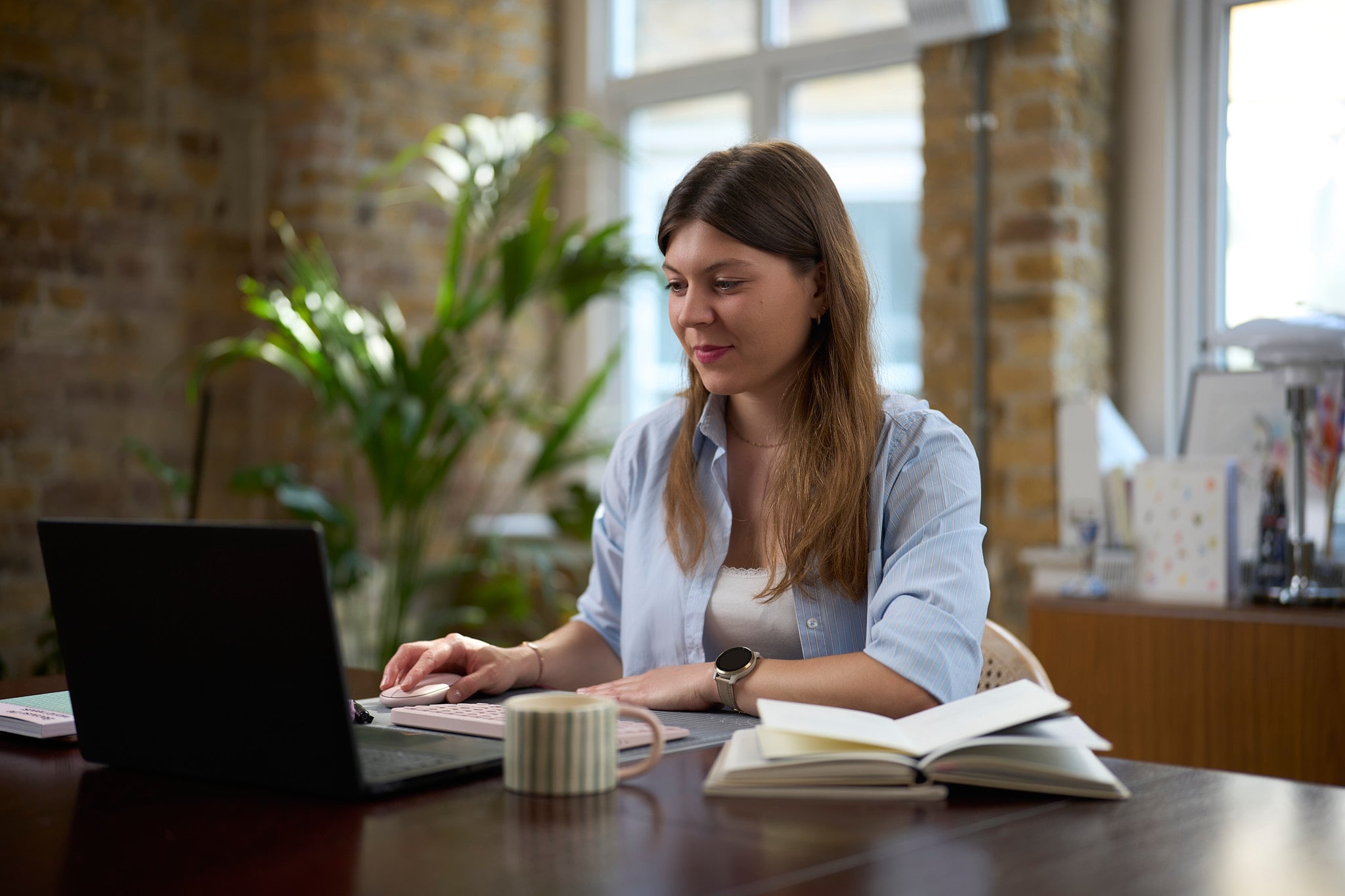 Lifestyle portrait of Charlene Collet from a personal branding photography session in London.