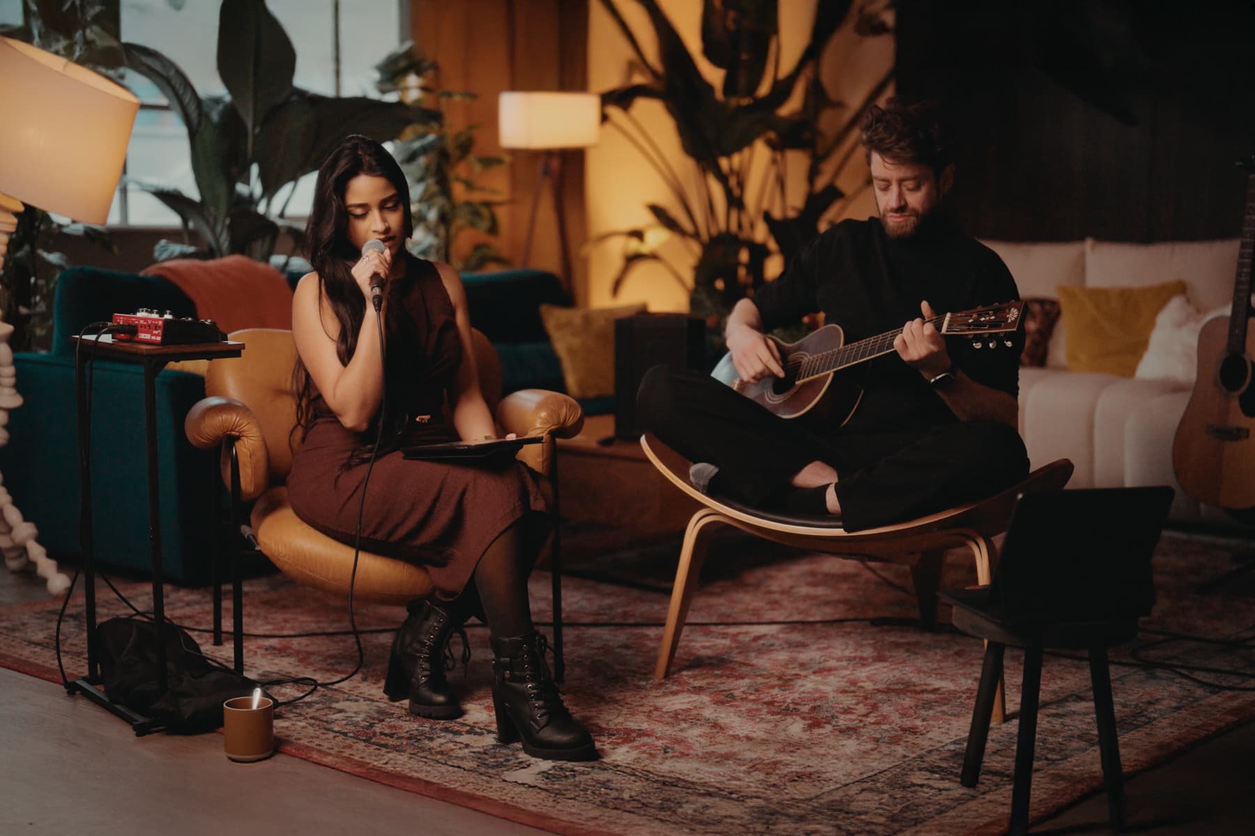 Espace interview dans le penthouse