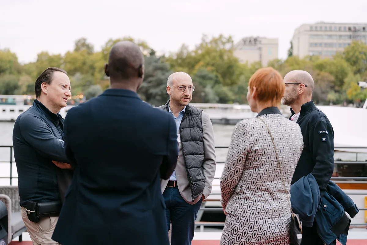 Still from Diligent event coverage in London